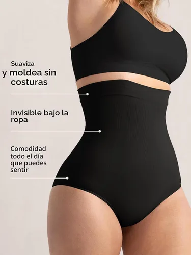 Vista 3 de Shapermint Bragas Moldeadoras de Control de Abdomen - Ropa Interior para Mujer
