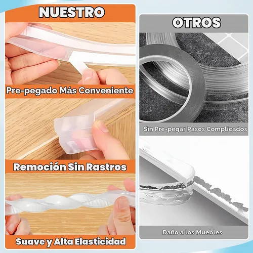 Vista 5 de Loiion Protector de bordes, 100% silicona, protectores de esquinas suaves para niños, adhesivo precintado, parachoques de seguridad para esquinas