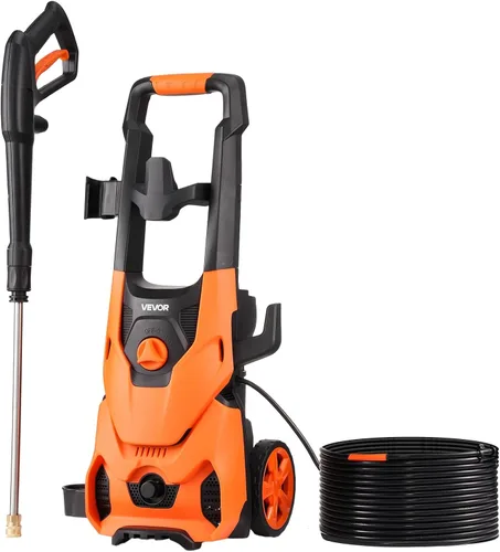 Vista 12 de VEVOR Lavadora a presión eléctrica, máximo 4200 PSI 2.8 GPM, limpiador de alta potencia con cañón de espuma y 4 boquillas para calzadas