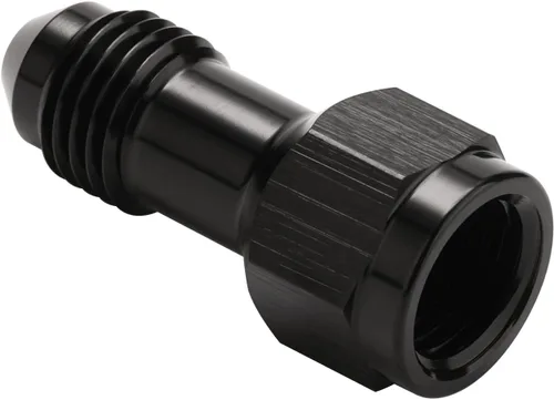 Vista 3 de 4AN hembra flare a 4AN macho Flare extensión adaptador de montaje recto aluminio negro