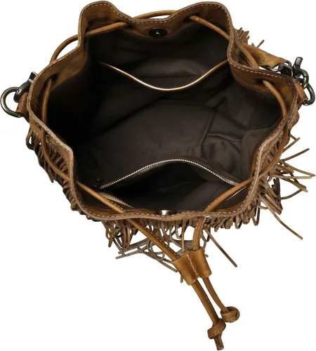 Vista 4 de ZLYC - Bolso de piel para mujer, diseño boho