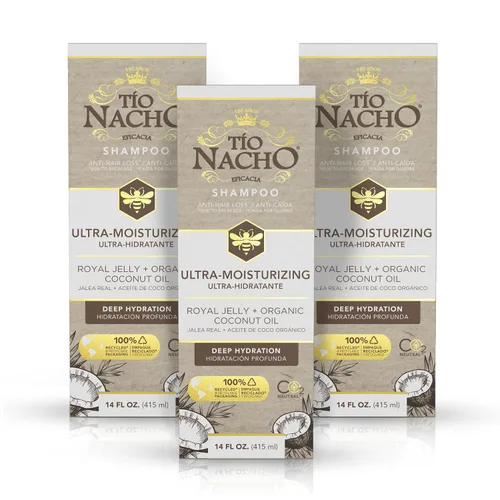 Vista 11 de TIO NACHO Shampoo Aceite de Coco ultrahidratante, anticaída, Ultra Hidratación, 14 onzas líquidas