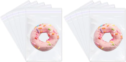 Vista 5 de iMailer - 1000 piezas - Bolsas de celofán transparentes pequeñas de 3" x 5" - Bolsas de plástico de celofán autoadhesivas para panadería, galletas