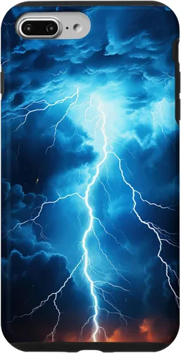 Vista 12 de Cool Blue Lightning Bolt Storm Wild Nature Sky Graphic Art Case for iPhone 17