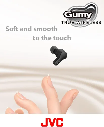 Vista 2 de JVC Gumy - Auriculares inalámbricos verdaderos, Bluetooth 5.3, funda de carga, reproducción de 24 horas, IPX4 resistente al agua, cómodo ajuste