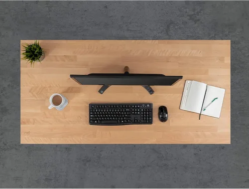 Vista 10 de Stand Up Desk Store Escritorio eléctrico de altura ajustable con parte superior de madera maciza con memoria programable