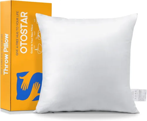 Vista 13 de OTOSTAR Cojín de almohada de 12 x 20 pulgadas, cojín interior suave y esponjoso, relleno de cojín blanco decorativo