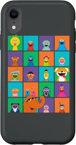 Vista 16 de Funda para iPhone 16 Sesame Street Character Squares