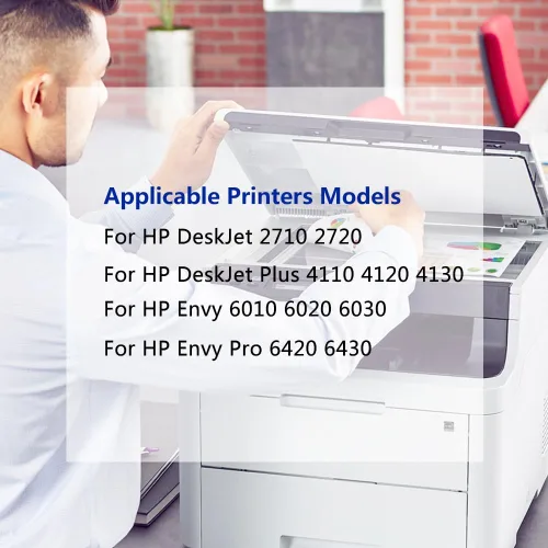 Vista 2 de Compatible con cartuchos de tinta HP 305 305XL para HP 305 Deskjet 2710 2720 DeskJet Plus 4110 4120 4130 Envy 6010 6020 Envy Pro 6420 6430 Impresora