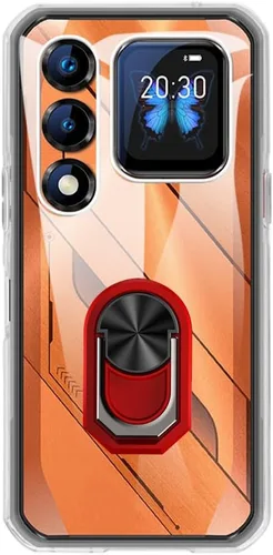 Vista 8 de Estuche y soporte de anillo para Oukitel WP66 - transparente+negro Paquete combinado 2 en 1 de 6.6 pulgadas que incluye cubierta de parachoques a