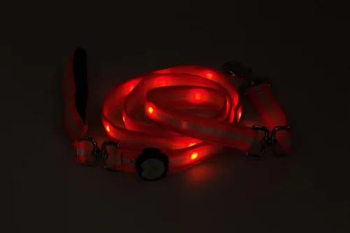 Vista 2 de Correa para mascotas con luz LED