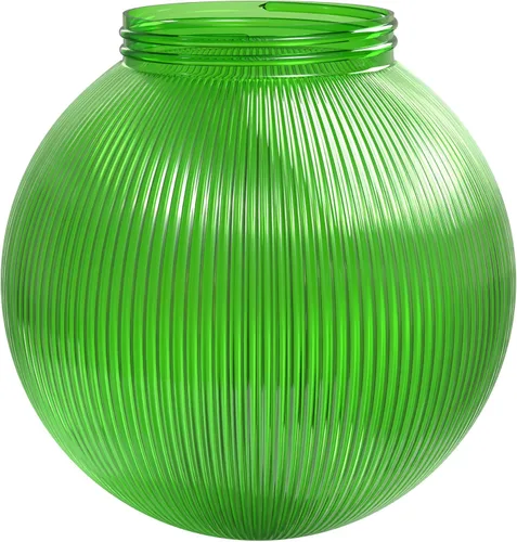 Vista 18 de KASTLITE Cubierta de bombilla de globo de 6 pulgadas con cuello roscado de 3.25 pulgadas, repuesto de plástico acrílico para pantallas de techo