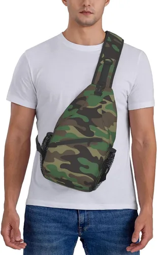 Vista 6 de SURERUIM Mochila ligera para el pecho, mochila cruzada para hombres y mujeres, linda mochila para gimnasio, deportes, viajes, senderismo