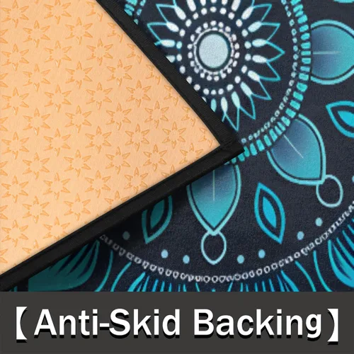 Vista 36 de Felpudo Semicircular de Animales Libélula Boho Lavable Tapete Semicírculo Antideslizante Absorbente Alfombras de Media Luna para Entrada