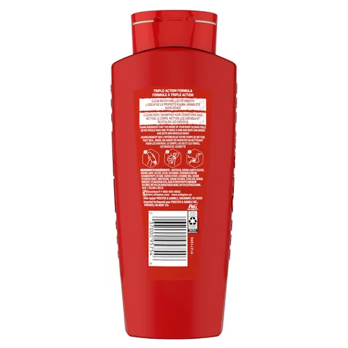 Vista 8 de Old Spice Refrescante acondicionador 2 en 1 para cabello y cuerpo para hombres, alta resistencia, 3X defensa, ducha fresca 24/7 con aroma duradero