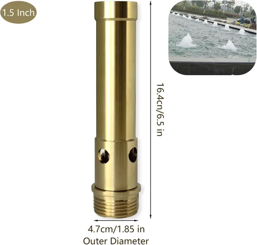Vista 4 de Cabezales de boquilla de fuente, cabezal rociador de fuente de agua para estanque de agua burbujeante para jardín o parque, estanque y piscina