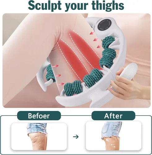 Vista 2 de Herramienta de masaje para celulitis, rodillo de celulitis para piernas/muslos/cuerpo, masajeador de drenaje linfático, removedor de celulitis suave