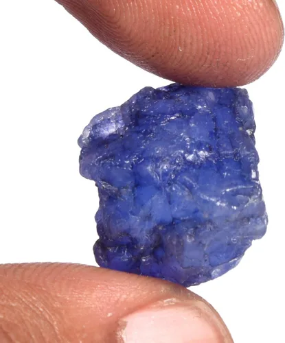 Vista 2 de GEMHUB Zafiro azul natural, 17.90 quilates, cristal curativo con zafiro azul certificado EGL, Piedra preciosa, azul