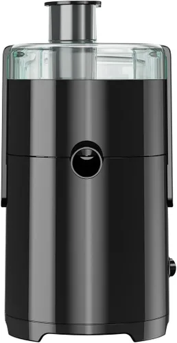 Vista 4 de Extractor de jugo de frutas y verduras JE2400BD con diseño de ahorro de espacio, color negro