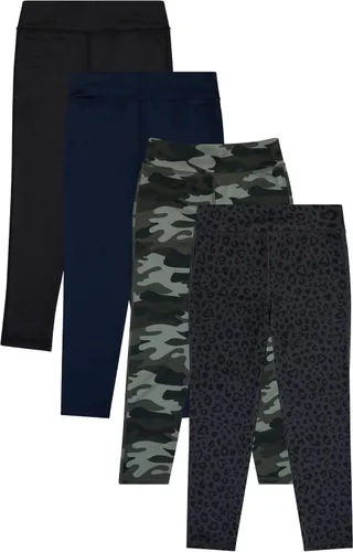 Vista 10 de BTween Paquete de 4 leggings para niñas, ejercicio, mallas deportivas con cintura ancha para niñas Basc1