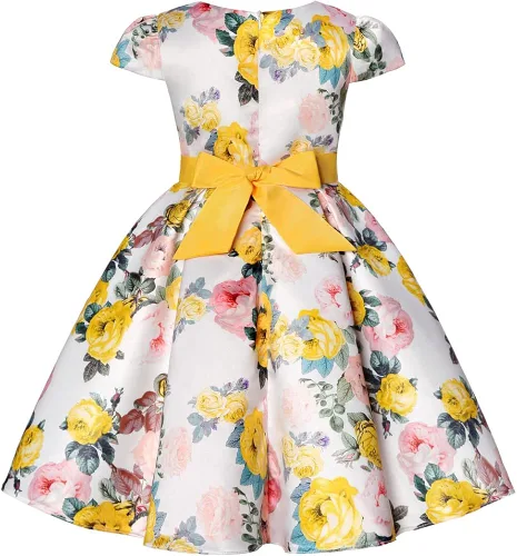Vista 2 de AIMJCHLD 6M-9T - Vestidos formales para niñas pequeñas, Pascua, Navidad, boda, concurso, fiesta