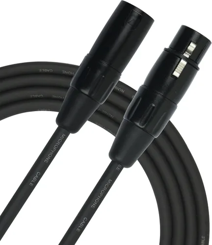 Vista 3 de Kirlin Cable MPC-270-03/BK - 3 pies - Cable de micrófono XLR a XLR Chaqueta de PVC negro
