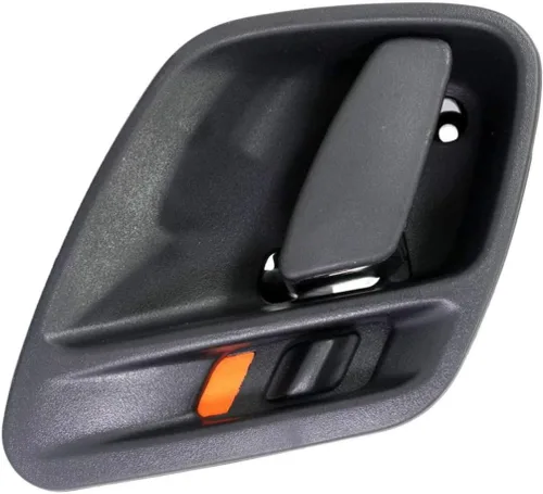 Vista 2 de KarParts360 Manija de puerta interior para Jeep Grand Cherokee 1999-2004 para el lado del conductor delantera o trasera, color negro con botón