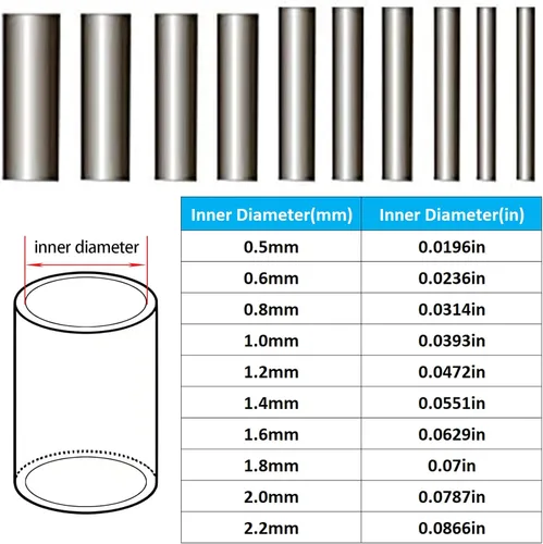 Vista 2 de 100pcs Fishing Single Barrel Crimp Sleeves, Strong Crimps Copper Wire Connectors for Rigging Fishing Leaders, Versatile Crimping Loop Sleeve