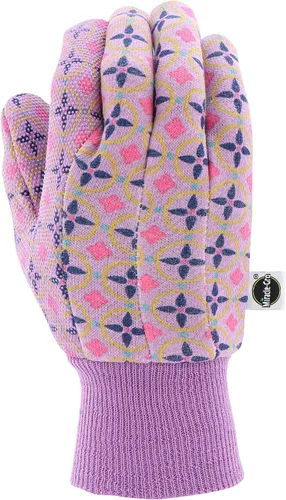 Vista 3 de Miracle Gro - Guantes de trabajo para mujer, estampado de palmeras punteadas