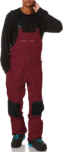 Vista 2 de Newffr Overol con peto de nieve para hombre, resistente al agua, aislado, impermeable, para esquí, snowboard