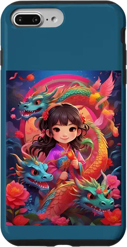 Vista 12 de Funda para iPhone 16 Chinese New Year of the Dragon 2024 Anime