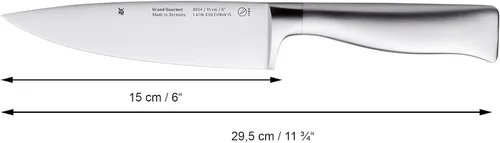 Vista 3 de WMF 1880346032 Grand Gourmet - Cuchillo de chef (5.9 in), color plateado