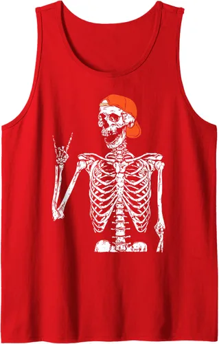 Vista 12 de Rocker - Disfraz de esqueleto de mano con diseño de rock, divertido regalo de Halloween, Negro, S