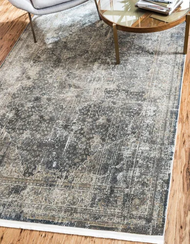 Vista 7 de Unique Loom Baracoa Collection - Alfombra de área La Cabana (2' 2" x 3' 1", gris humo/marrón)