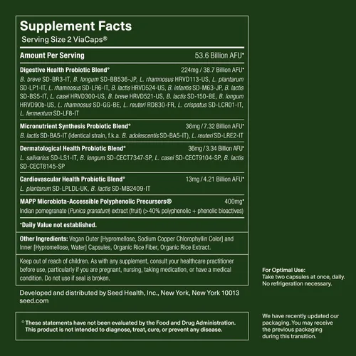 Vista 7 de Seed DS-01 Daily Synbiotic – Prebiótico y probiótico para mujeres y hombres – Salud digestiva, salud intestinal, apoyo inmunológico, hinchazón