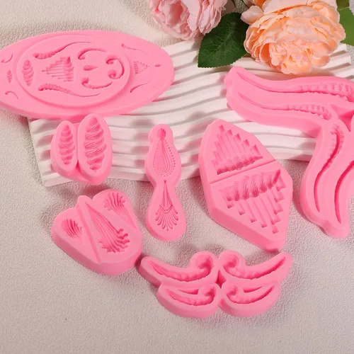 Vista 8 de Lambeth - Moldes de silicona para decoración de pasteles de encaje, para decoración de cupcakes, galletas, dulces, chocolate, manualidades