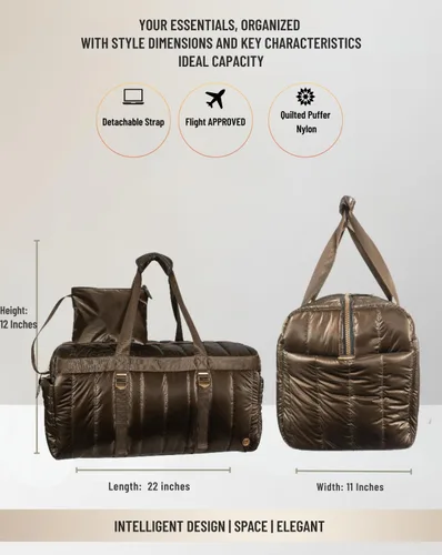 Vista 27 de Joan & David - Bolsas de viaje acolchadas de 22 pulgadas para mujer, bolsa de viaje ligera para mujer, bolsa de hospital de alta densidad, bolsas