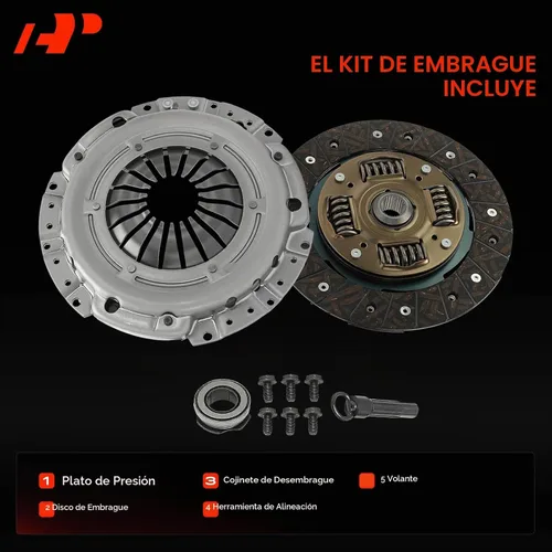Vista 3 de A-Premium Kit de embrague de transmisión con volante compatible con Volkswagen Jetta 1999-2005, Golf 1999-2006, Beetle 1998-2006 y TT 2000-2006