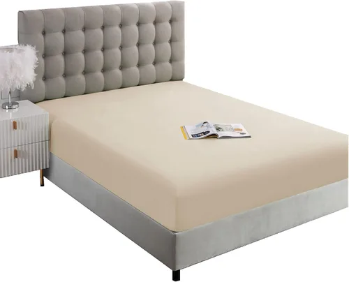 Vista 9 de Sábana ajustable de tamaño completo Ghooss - Sábana con bolsillo profundo de hasta 14 pulgadas - Resistente a las arrugas, la decoloración