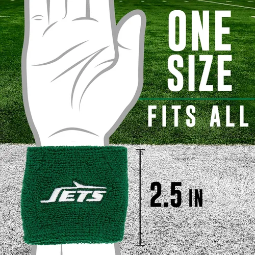Vista 4 de Franklin Sports NFL Team Logo Wristbands - Pair of Youth Wristbands for Costumes and Uniforms