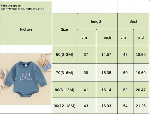Vista 7 de Frietlebird Big Brother Little Brother - Conjunto de sudadera con cuello redondo para bebé y niño, ropa de otoño