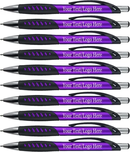 Vista 6 de SyPen Bolígrafos promocionales con su logotipo personalizado o texto, paquete de 300 unidades a granel, para negocios, fiestas y eventos, bolígrafos