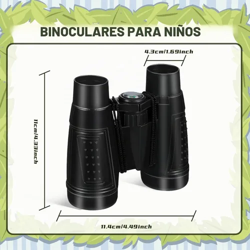 Vista 3 de Libima 24 prismáticos compactos educativos a granel con telescopio de cuerda para el cuello para aprender observación de aves, camping, senderismo