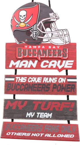 Vista 17 de NFL Team Logo Mancave Man Cave Hanging Wall Sign