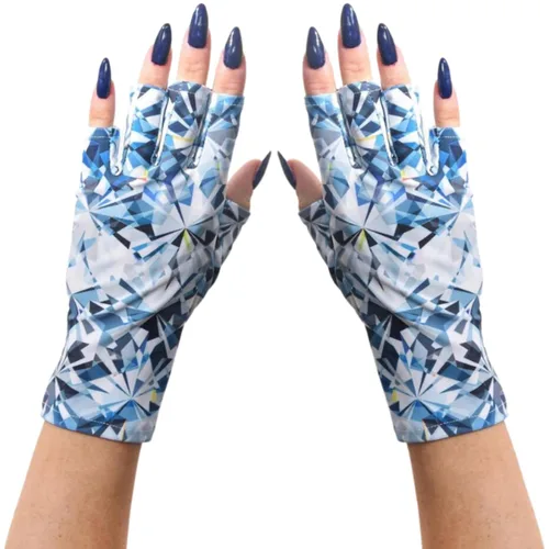 Vista 63 de ManiGlovz - Guantes de uñas originales con protección UPF 50+ UV Manicura de gel y guantes anti UV sin dedos para mujeres Se pueden utilizar