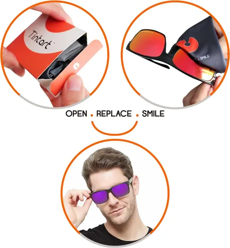 Vista 7 de Lentes de repuesto de rendimiento compatibles con Oakley Garage Rock OO9175 polarizadas grabadas