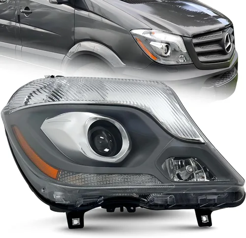 Vista 11 de Conjunto de faros de repuesto para Mercedes Sprinter 2014 2015 2016 2017 2018, proyector HID de lado izquierdo/conductor Xenon