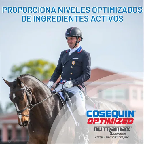 Vista 3 de Nutramax Cosequin - Suplemento optimizado para la salud de las articulaciones del caballo, pellets, 49.38 oz