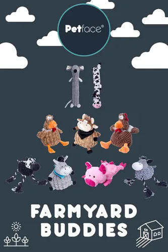 Vista 7 de Petface Juguete para perros Farmyard Buddies Dumpy Donkey