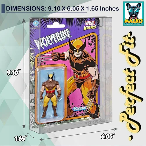 Vista 2 de Estuche protector para figuras de acción cardadas de 3.75 pulgadas Compatible con: Star Wars Marvel G.I Joe Plástico de 0.020 in de grosor